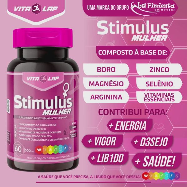 STIMULUS MULHER SUPLEMENTO VITAMÍNICO FEMININO LA PIMIENTA