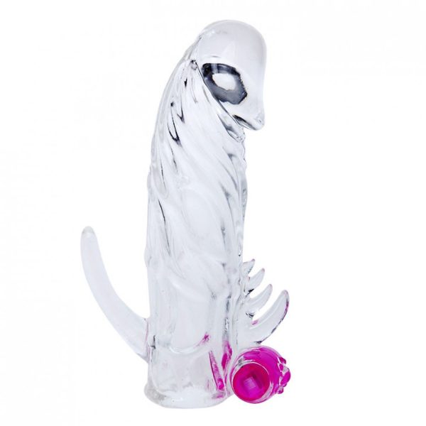 Capa Peniana Transparente com Cápsula Vibratória - PENIS SLEEVE - CA005 Vip Mix