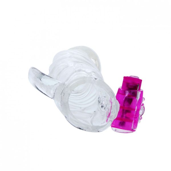Capa Peniana Transparente com Cápsula Vibratória - PENIS SLEEVE - CA005 Vip Mix
