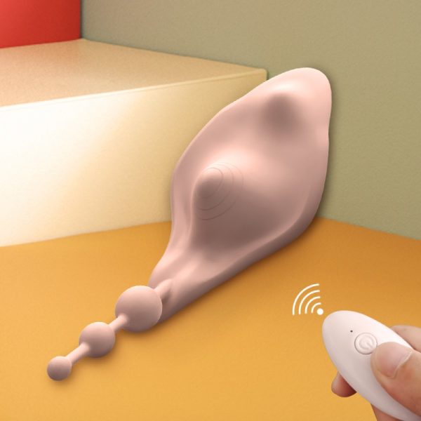 Estimulador de clitóris com formato ergonomico que se adapta a uma calcinha - ES015 Vip Mix