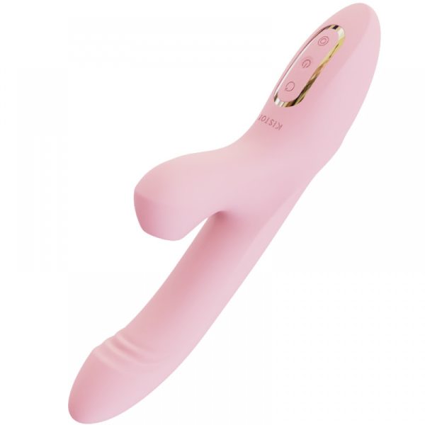KISTOY KATY MAX VIBRADOR COM ESTIMULADOR DE CLITORIS E 12 MODOS DE VIBRAÇÃO VIP MIX