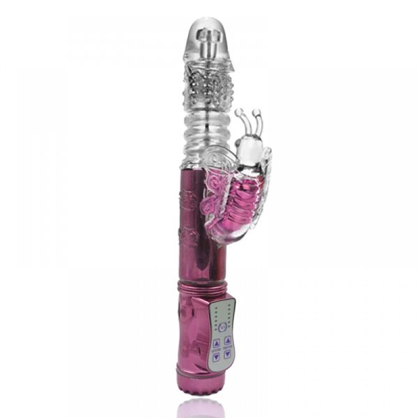 VIBRADOR ROTATIVO VAI E VEM COM 36 NÍVEL DE PULSAÇÃO E ESTIMULADOR VIP MIX