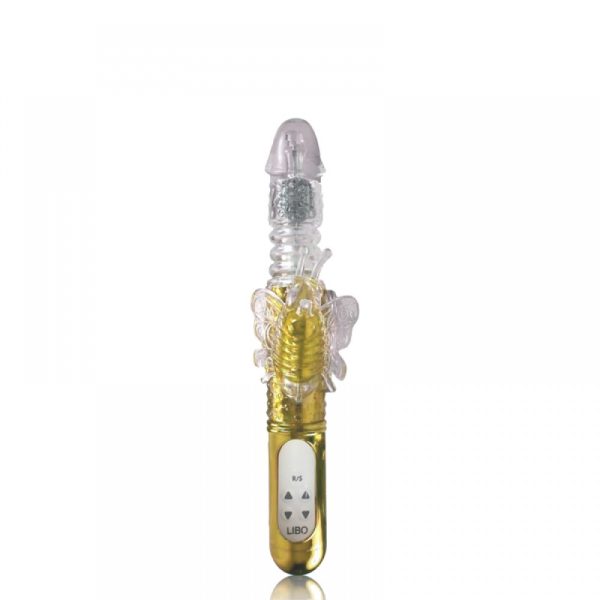 Vibrador Rotativo Vai e Vem com 36 Modos de Vibração e Estimulador Borboleta - VIPMIX - RT022