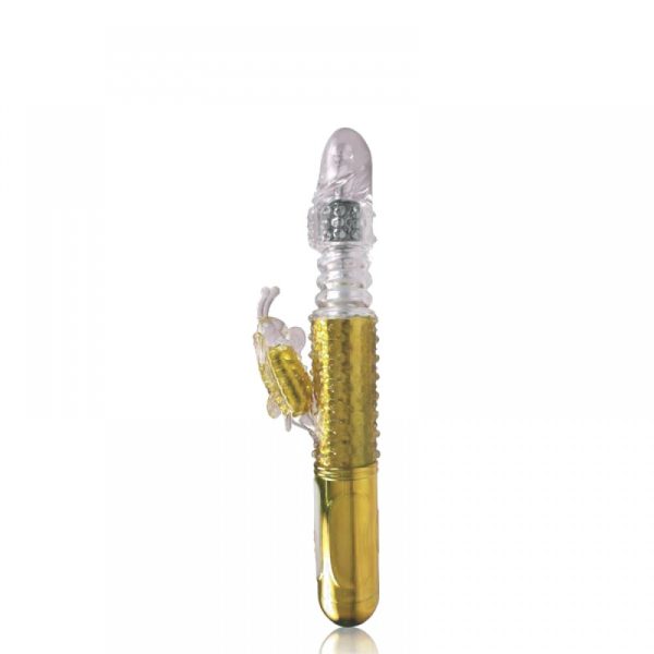 Vibrador Rotativo Vai e Vem com 36 Modos de Vibração e Estimulador Borboleta - VIPMIX - RT022
