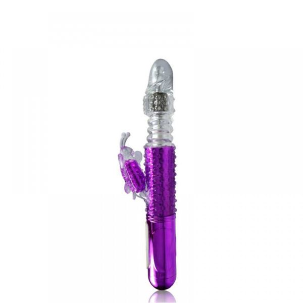 Vibrador Rotativo Vai e Vem com 36 Modos de Vibração e Estimulador Borboleta - VIPMIX - RT022
