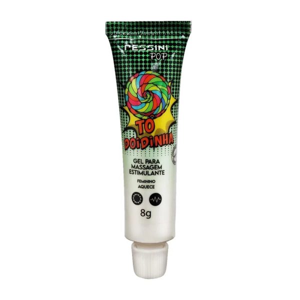 TÔ DOIDINHA GEL PARA MASSAGEM ESTIMULANTE 8G - Esquenta - Vibra - Lubrifica - Excita Pessine