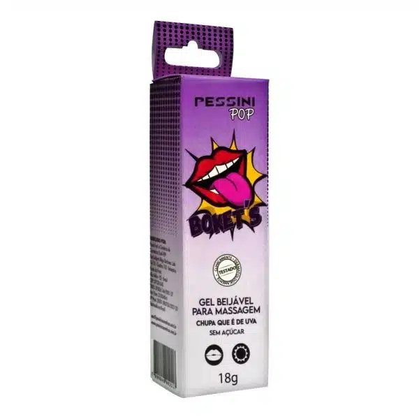 BOKET’S GEL BEIJÁVEL PARA MASSAGEM HOT 18G LINHA POP PESSINI