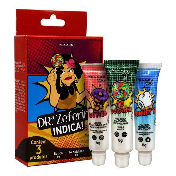 Kit Dra Zeferina Com 3 Geis Funcionais 8g Linha Pop Pessini
