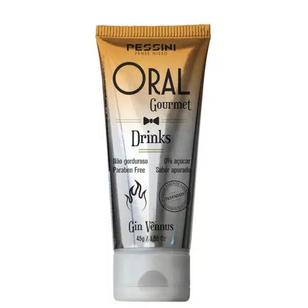 Gel Gourmet Beijável Oral Aquece Esquenta Hot Gin Vênnus 45g Pessine