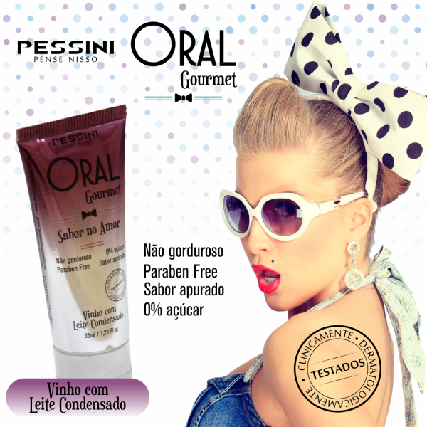 ORAL GOURMET GEL BEIJÁVEL QUE ESQUENTA DE VINHO C/ LEITE CONDENSADO 35ML/45G munas moda intima