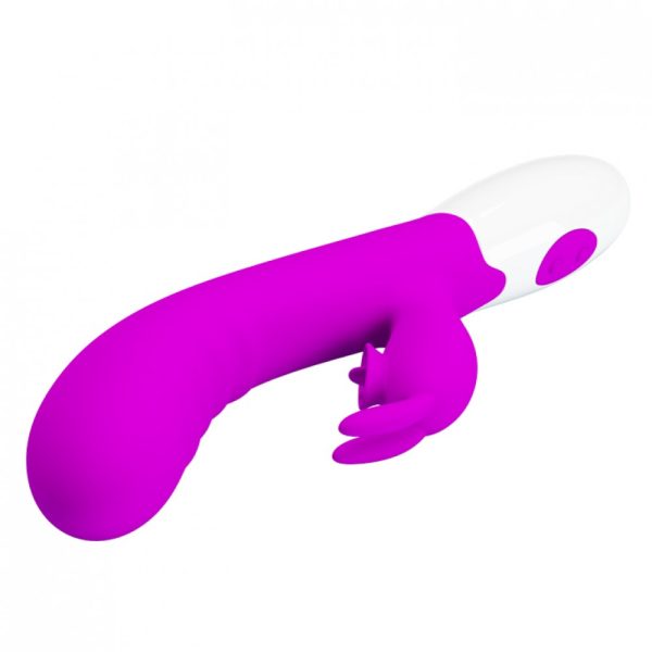 Vibrador com estimulador clitoriano simulador de sexo oral com línguas Munas Moda Intima