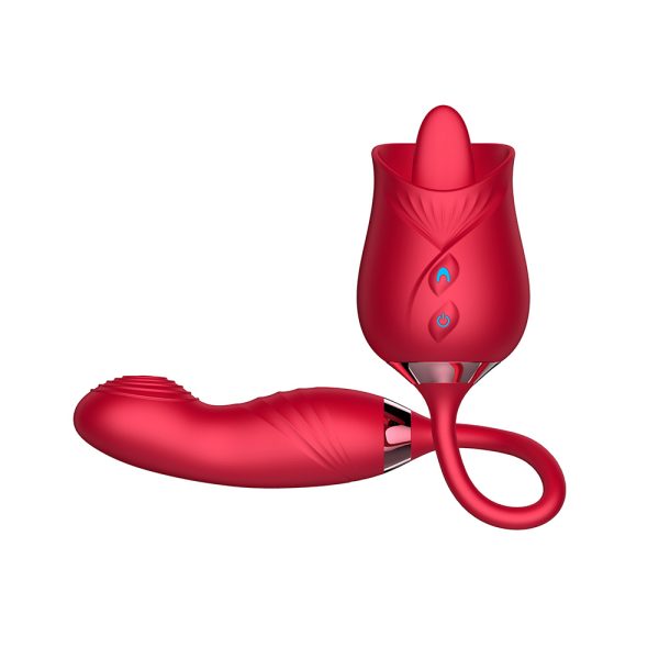 Vibrador Duplo com 10 Movimentos de Língua e Pulsação Vip Mix