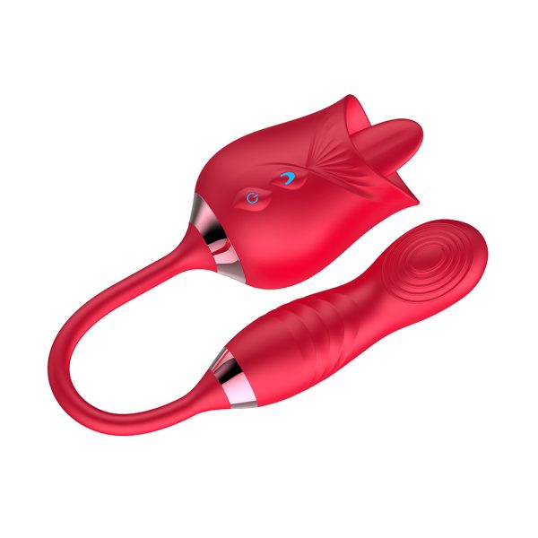 Vibrador Duplo com 10 Movimentos de Língua e Pulsação Vip Mix