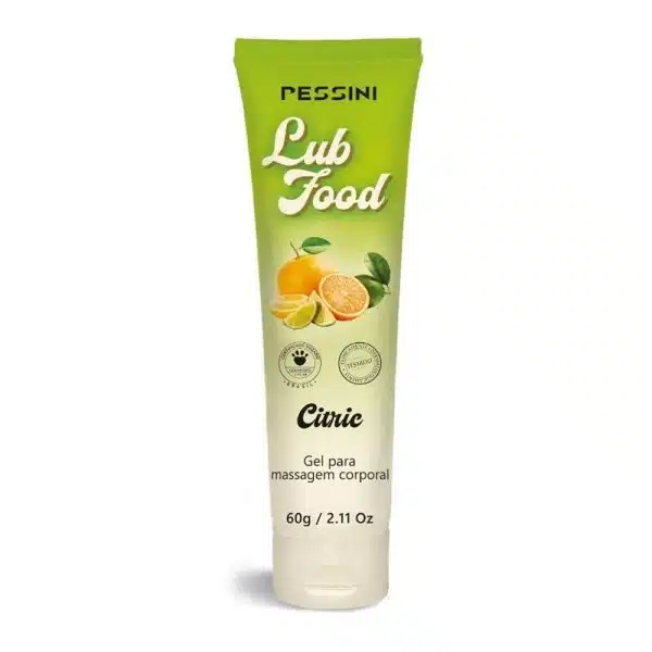 Lub Food Gel Para Massagem Corporal Beijável 60g Pessini