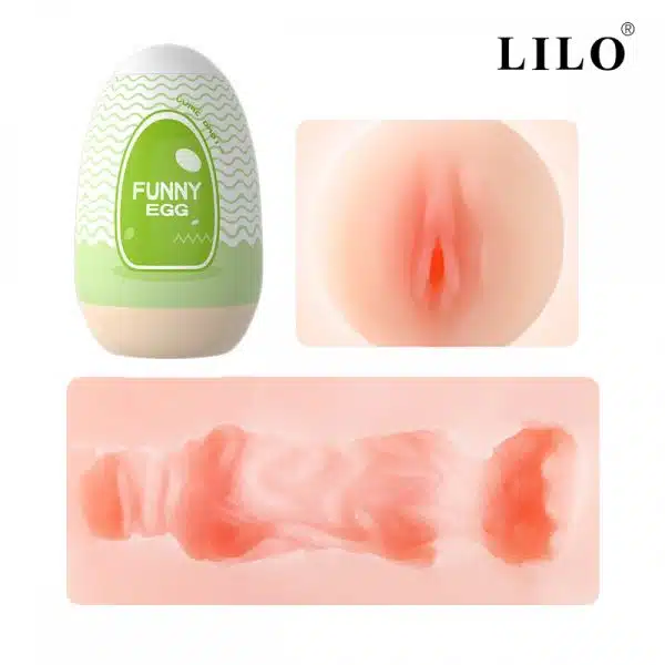 Egg Funny Masturbador FUNNY EGG em Cyberskin Elevando o Prazer Masculino - Image 3