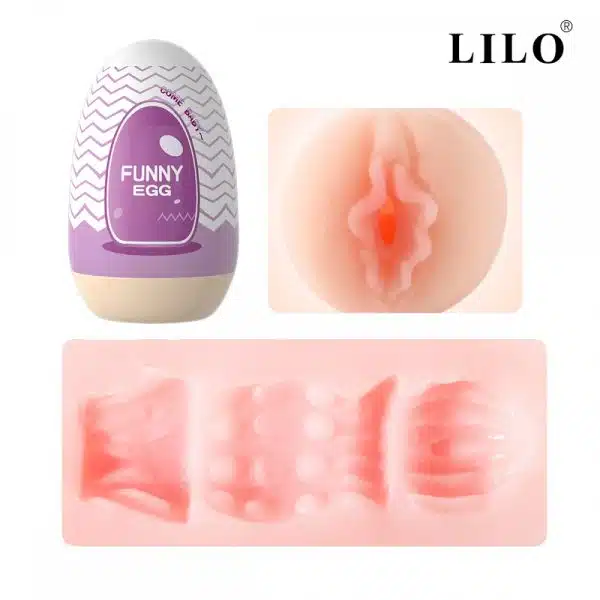 Egg Funny Masturbador FUNNY EGG em Cyberskin Elevando o Prazer Masculino - Image 9
