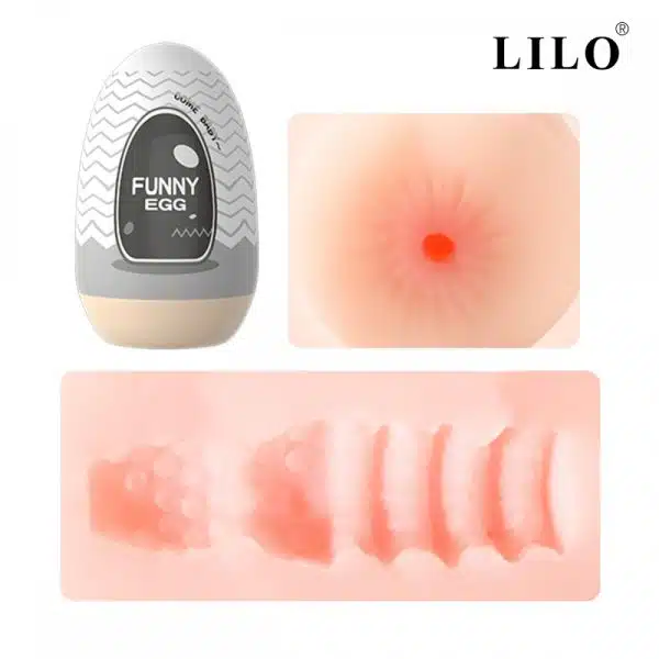 Egg Funny Masturbador FUNNY EGG em Cyberskin Elevando o Prazer Masculino - Image 7