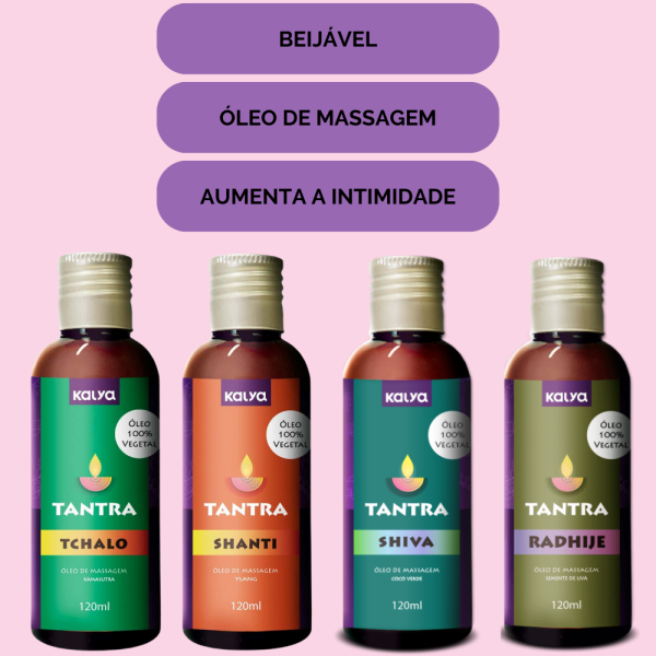 Óleo de Massagem Kalya: Sensações Tântricas