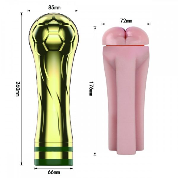 Masturbador Lanterna Masculino TROPHY CUP Formato de Anûs- Vibração Multivelocidades, Design Realista - Image 3