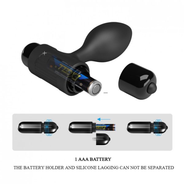 Plug anal pequeno em silicone macio com cápsula vibratória removível - PL06 VIP MIX