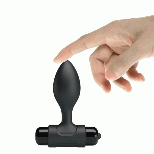 Plug anal pequeno em silicone macio com cápsula vibratória removível - PL06 VIP MIX