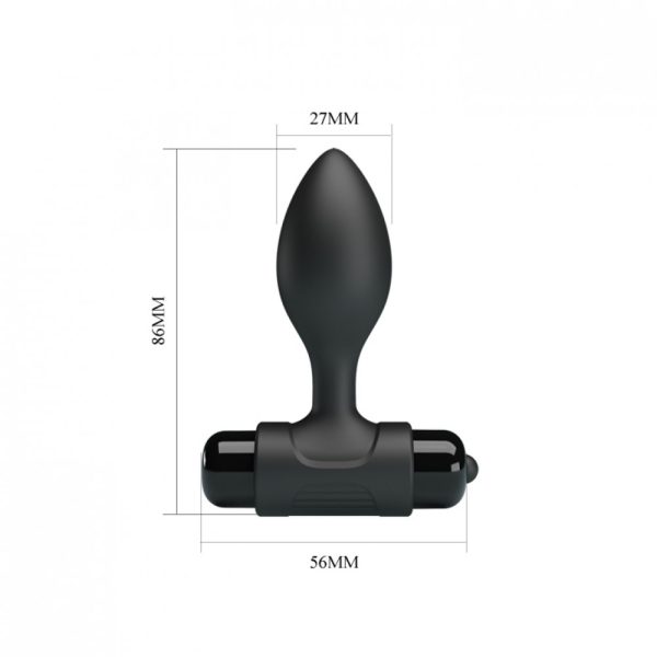 Plug anal pequeno em silicone macio com cápsula vibratória removível - PL06 VIP MIX