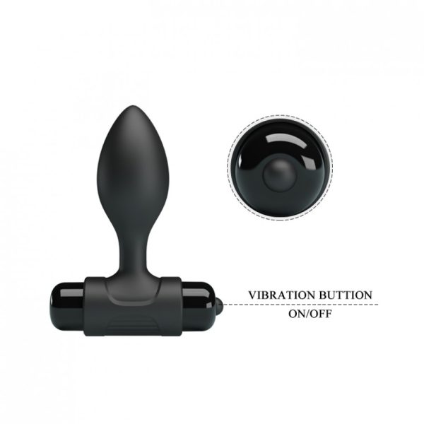 Plug anal pequeno em silicone macio com cápsula vibratória removível - PL06 VIP MIX