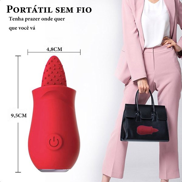 Vibrador Clitóris C/ Língua Estimuladora - Prazer Absoluto - Imagem 9