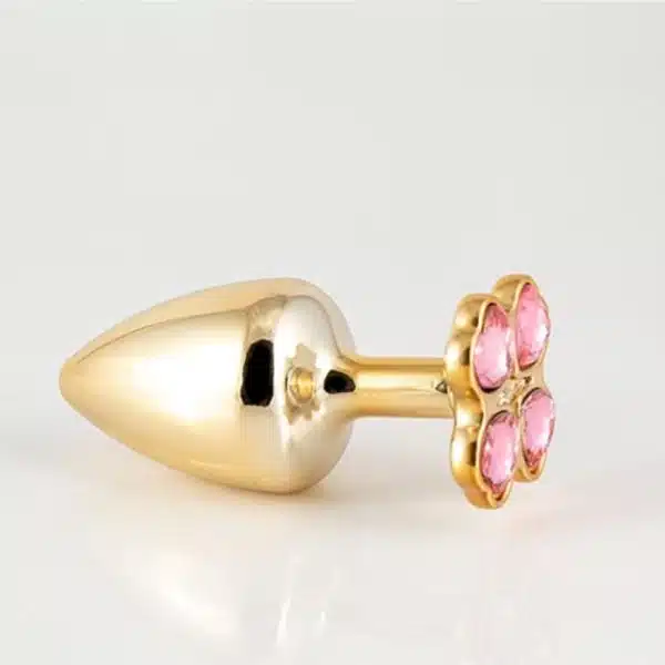 Plug Anal M Trevo Dourado-HARD