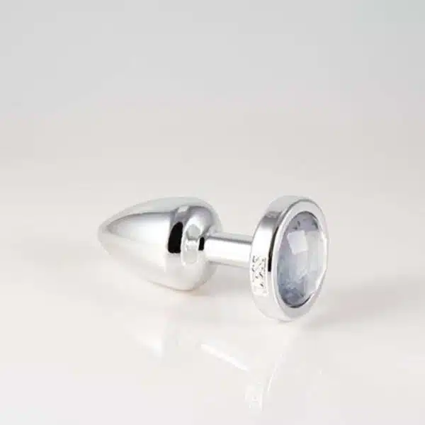 Plug Anal LESS P Cromado Com Pedra- hard