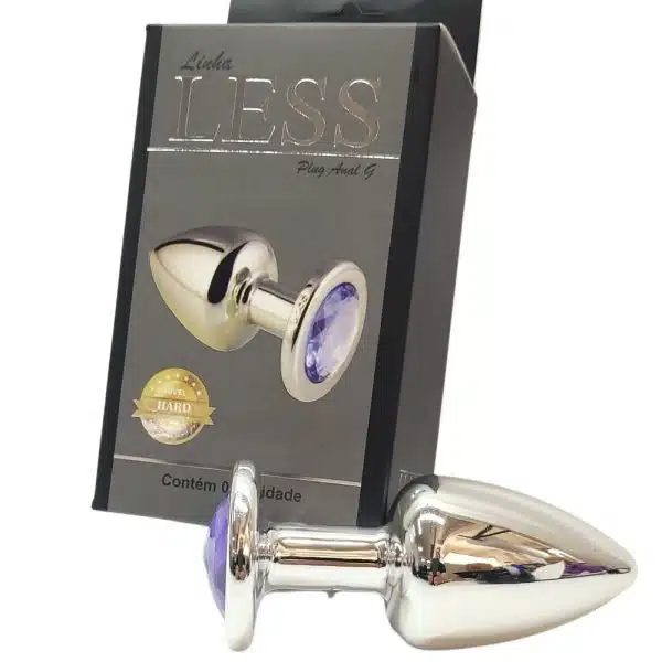 Plug Less G Cromado Com Pedra HA193C - HArd