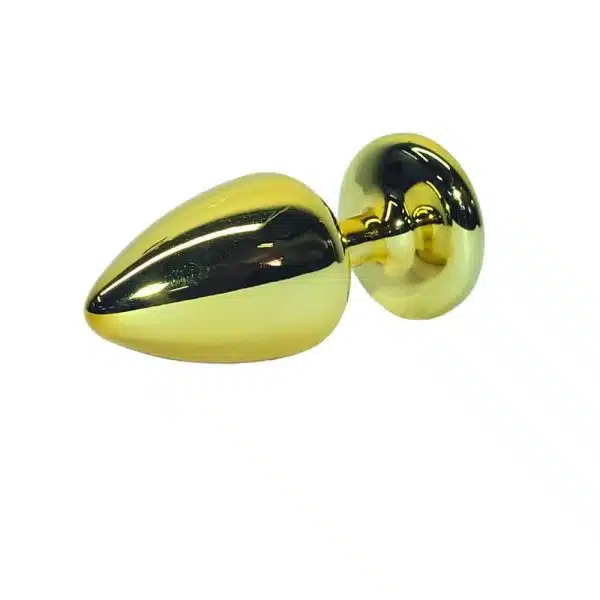 Plug LESS M Dourado Com Pedra HA192D Plug desenvolvido em ABS, uma peça com sofisticação e leveza para quem quer iniciar com ousadia.Tem medidas aproximadas em 6,5 cm de comprimento e 2,5 cm de espessura na parte mais grossa).Hard