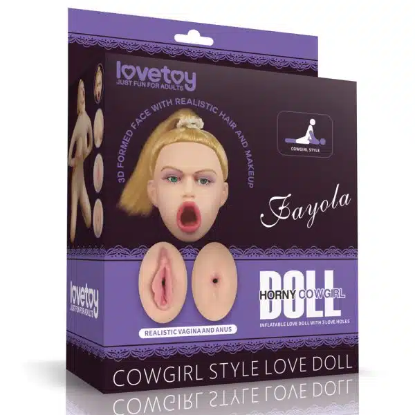 Boneca do amor inflável realista com posição de vaqueira -Cowgirl Style Love Doll - lovetoy - BN014
