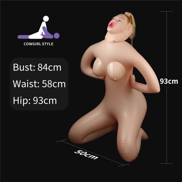 Boneca do amor inflável realista com posição de vaqueira -Cowgirl Style Love Doll - lovetoy - BN014