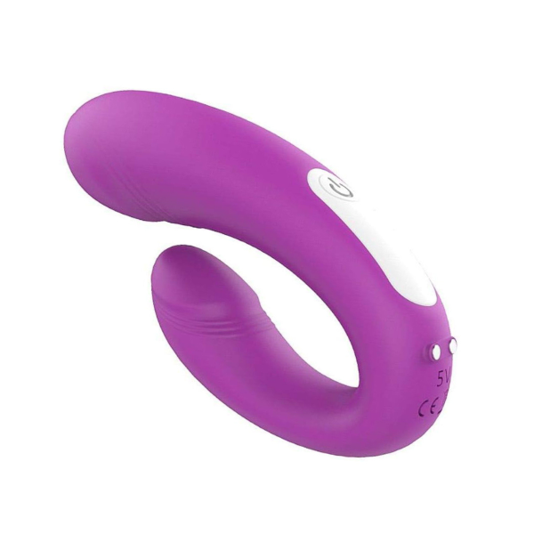 Vibrador de Casal Heart Sweety - Roxo