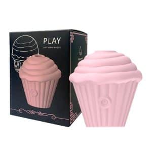 Sugador De Clitóris e Mamilo Cup Cake 5 Modos De Sucção