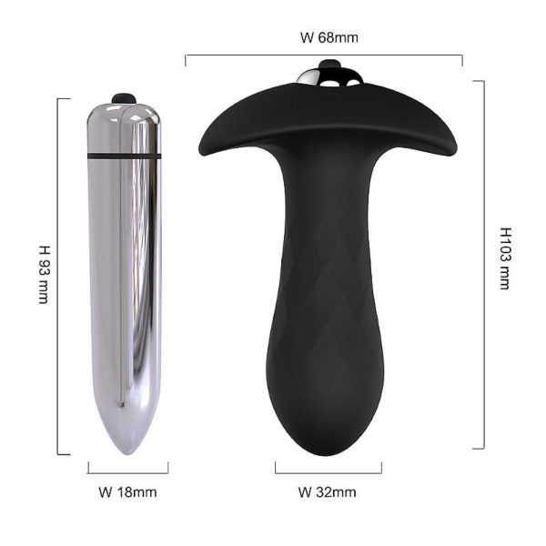 Plug Anal com Vibro - Diamond: Estimulação e Conforto em um Único Produto!