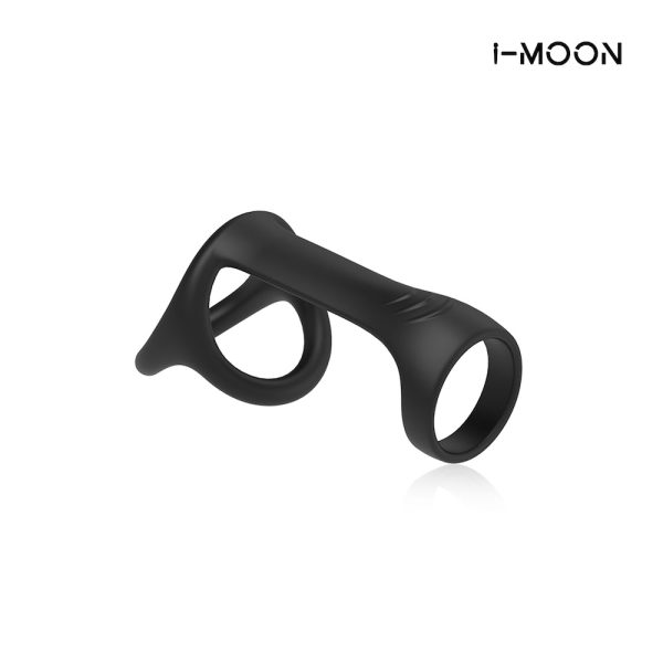 Anel Peniano com Anel de Escroto Prazer a dois Acessório sexual para casais Exploração de novas sensações Ajuste perfeito e confortável Meia capa peniana Silicone de alta qualidade Brinquedo sexual inovador Intensificador de ereção Estimulação para casais IMOON anel peniano Design flexível Experiência íntima intensificada Melhoria de performance sexual Acessório íntimo para homem e mulhe