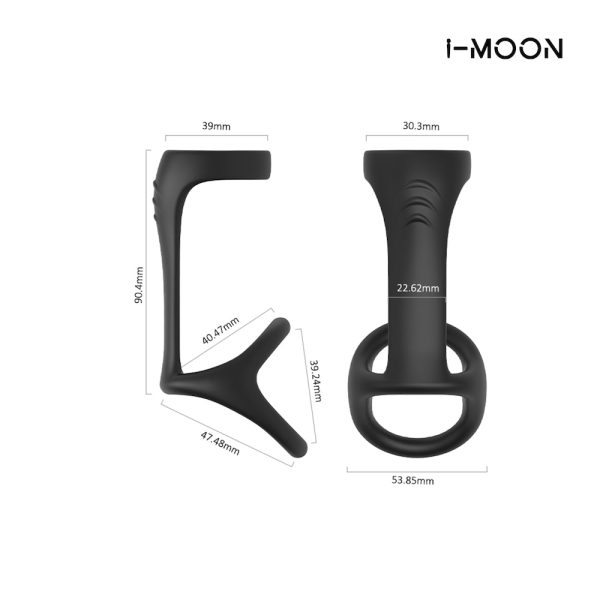 Anel Peniano com Anel de Escroto Prazer a dois Acessório sexual para casais Exploração de novas sensações Ajuste perfeito e confortável Meia capa peniana Silicone de alta qualidade Brinquedo sexual inovador Intensificador de ereção Estimulação para casais IMOON anel peniano Design flexível Experiência íntima intensificada Melhoria de performance sexual Acessório íntimo para homem e mulher