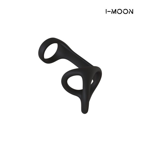 Anel Peniano com Anel de Escroto Prazer a dois Acessório sexual para casais Exploração de novas sensações Ajuste perfeito e confortável Meia capa peniana Silicone de alta qualidade Brinquedo sexual inovador Intensificador de ereção Estimulação para casais IMOON anel peniano Design flexível Experiência íntima intensificada Melhoria de performance sexual Acessório íntimo para homem e mulhe