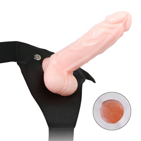 Cinta peniana Capa peniana realística Pênis simulado Alça elástica ajustável Brinquedo erótico para casais PVC de alta qualidade Fantasia erótica Acessório íntimo Intimidade compartilhada Prazer e conforto