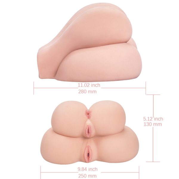 Masturbador masculino Bumbum masturbador Orifícios vaginais Ânus realista Masturbador em formato de bumbum Brinquedo erótico masculino TPR (material do produto) Texturas internas Prazer masculino Realismo erótico