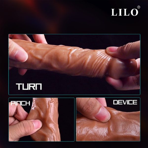 Vibrador 2 em 1 Pênis realístico Estimulador de língua Modos de vai e vem Vibrador com aquecimento Silicone de alta qualidade Brinquedo sexual premium Experiência íntima Prazer solo ou a dois Vibrador recarregável USB Tecnologia de prazer inovadora Vibrador seguro para o corpo Sensação realista Intensidade ajustável Brinquedo sexual versátil