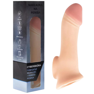 capa peniana extensora, CyberSkin, aumento de tamanho, prazer sexual, cuidados íntimos.