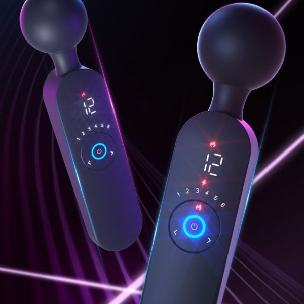 Massageador Varinha Mágica Vibração Velocidade Aquecimento Relaxamento Autocuidado Massagem USB recarregável Ergonômico Luxuoso Personalizado Bem-estar Ponta flexível Conforto