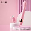 Vibrador Estimulador Ponto G Vibração Recarregável Silicone ABS Função de aquecimento Kit 1+1 Estimulação íntima