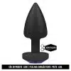 Plug Anal Preto Touch Coração AZUL da La Pimienta - Imagem 2