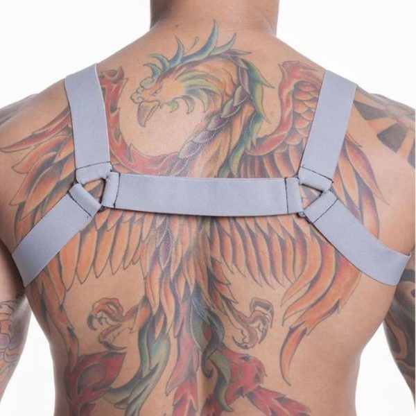 Harness Elástico Cinza Acessório de Moda Triângulo Harness Ajustável Unissex Moda Alternativa Harness Harness de Poliéster e Elastano Acessório Estiloso Cinza Harness com Design de Triângulo Peça Única Acessório de Moda Harness Contemporâneo Unissex Acessório Cinza com Ajuste Moda Urbana Harness Harness de Tamanho Único Estilo Único Harness Acessório Versátil de Moda Harness Moderno para Todos