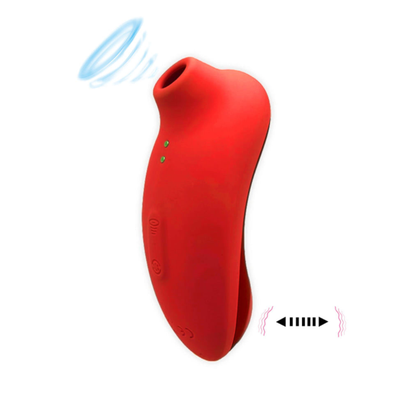 Estimulador de Clitóris Vibrador 2 em 1 Sugador de Clitóris Vibrador com Tapping Técnica de Edging Vibrador Recarregável Sex Toy para Clitóris Vibrador de Silicone Brinquedo Sexual Multifuncional Vibrador com Modos de Batidinhas