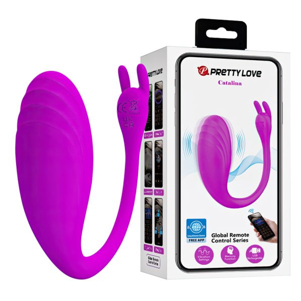 Bullet Catalina Vibrador Bluetooth Vibrador Longa Distância Vibrador Controlado por APP Vibrador 12 Modos de Vibração Vibrador Silicone Vibrador Recarregável USB Vibrador Personalizável Vibrador Portátil Brinquedo Sexual Moderno